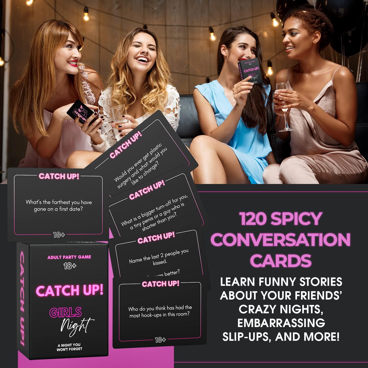 Catch Up! Girls Night 18+ Card Game Catch Up! Girls Night 18+ Card Game
